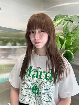 ゼスト 八王子店(ZEST) ブリーチなしダブルカラー/オリーブベージュ【佐々木麻衣】