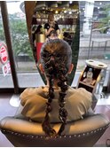 ツイン編み下ろし お呼ばれヘア 個性派