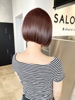 サロウィン 池袋(SALOWIN) ブリーチなしチェリーピンク × ミニボブ #225