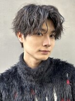 【aRietta大森】癖毛ぼかしパーマ×大人センターパート
