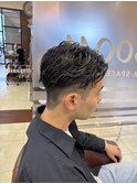 毛流れパーマ