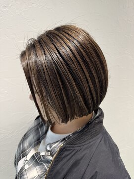 サル(saru) #ボブ × #アンブレラカラー