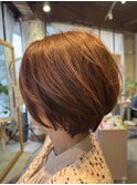 レイヤーたっぷりショートボブ