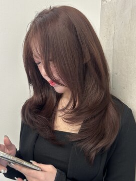 アイシー 表参道(ICY) ワンホン/ピンクベージュカラー&レイヤーカット