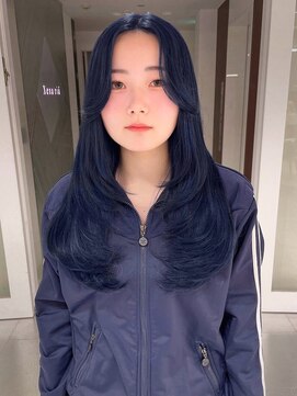 ジーナリア(Xena ria) 《袴田》ネイビーブルー/ハイレイヤー/ブルーブラック