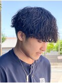 シャドウパーマメンズカットスパイラルパーマツイスパ波巻き