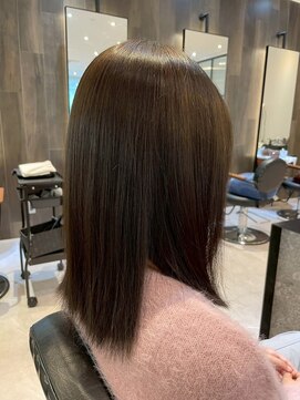 ダブル(W) 艶髪/髪質改善/カラーエステ/ストレート/アッシュベージュ