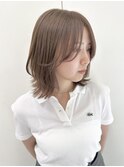 レイヤーカット　ベージュ　ダブルカラー　ボブ　横浜