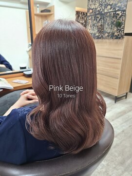 ピンクベージュ/ピンクブラウン/ブリーチなしカラー