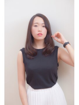 ユニックス 赤羽店(UNIX) ミディアム×ワンカール[ニュアンスカラー/アースカラー]◎30代