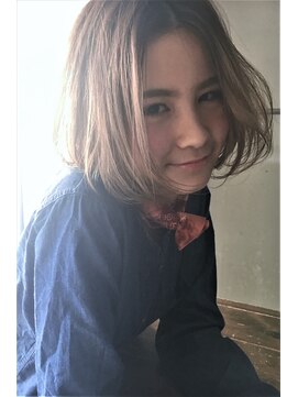 リマ(RIMA) 【RIMA】外国人風☆ニュアンスボブとアッシュブラウン