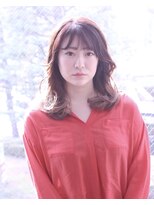 ヘア アンドメイク キヨシ(Hair and Make kiyoshi)&nbsp;kiyoshi/ナチュラル　＊オレンジレッド　シースルーバング＊