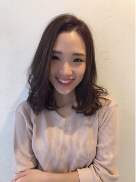 ヘアー アンド ビューティー ザ エフ 西尾店(Hair Beauty the F) 【the F 】ゆるふわスタイル×ナチュラルなカラー