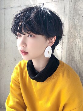 シスタ(SISTA) 【SiSTA】 黒髪×クセ毛風パーマ