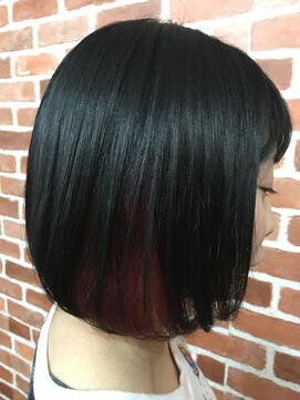 シュガービー(SUGAR-B) 【SUGAR-B】ピンクパープルインナーカラーボブ