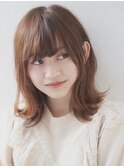  ボブ/カーキグレージュ/大人かわいい[恵比寿/恵比寿駅]