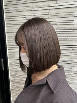 テラスヘアヴィラ 新潟駅南(TERRACEhairVilla) 【艶髪】透明感たっぷりグレージュカラー