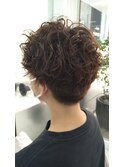 マッシュパーマ×ユニセックススタイル