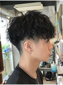 波巻きスパイラルパーマ刈り上げツーブロックメンズfifth