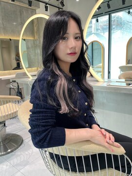 ロンド レア 天神大名店(Lond Le’a) ダブルカラーインナーカラーシルバーケアブリーチハイトーン韓国