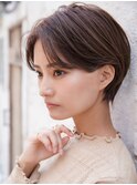 ショートカット×ひし形ショートボブ×前髪あり20代30代40代 s03
