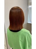 Orange☆切りっぱなしボブ