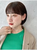 【高橋弥生】ボブ　シースルーバング　