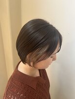 フラット(flat) インナーカラーベージュ