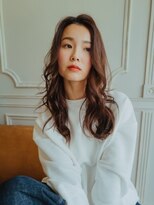 ディバイン ティエドゥール お花茶屋(divine tiedeur)&nbsp;ロングのラフミックス巻きスタイル