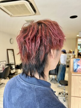 サミット アメ(SUMMIT ame.) パーマ風レッドヘア