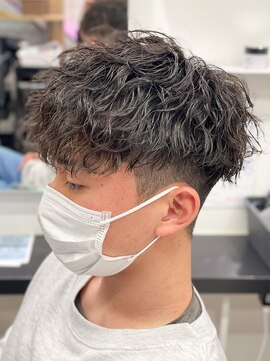 エルマーク 梅田(L-MARK) 波巻きパーマスパイラルパーマツイストスパイラルパーマメンズ