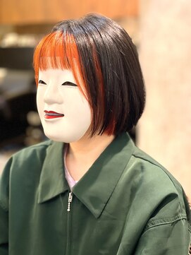 コマ(coma) 【coma中野】前髪カラー|ショートボブ|多色染め
