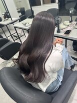 ペレ 栄 アネックス(PELE栄ANNEX) 韓国 くびれロング レイヤー ワンホンヘア 小顔前髪