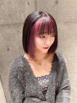 ロンドメリア 天神大名店(Lond Melia) イメチェンヘアスタイル美髪のススメワイドバングブルーブラック