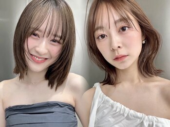 ロシェ 横浜店(loche)の写真/第一印象を決める前髪/顔周りの印象を劇的に変える韓国風レイヤー☆[カット+カラー+トリートメント￥6500]