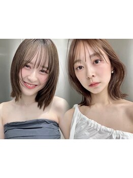 第一印象を決める前髪/顔周りの印象を劇的に変える韓国風レイヤー☆[カット+カラー+トリートメント￥6500]