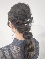 ミドル(MIDDLE)&nbsp;編み下ろし　パーティーヘアセット