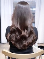 レノラ 本町(LENORA) 美髪ミディアムレイヤーカットデジタルパーマチェリーブラウン