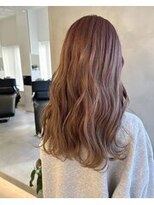 ガリカ シーム(Gallica/SEAM)&nbsp;大人かわいい艶感ピンクベージュ/フェミニンロング