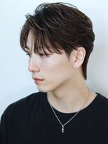 オーシャントーキョー サニー 原宿(OCEAN TOKYO Sunny) フェザーパーマセンターパートニュアンスパーマ韓国マッシュ黒髪