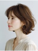 クラゲヘアー/小顔/ココアベージュ/オリーブグレー/川西