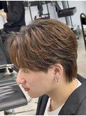 ナチュラルフェザーパーマセンターパート