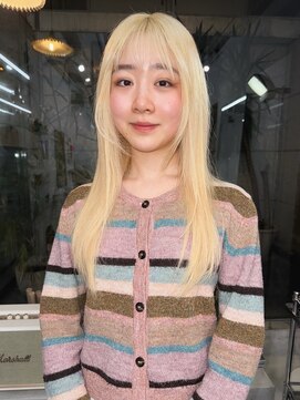 ネンドヘアー(nendo_hair) 抜きっぱなしブロンド/顔まわりレイヤー