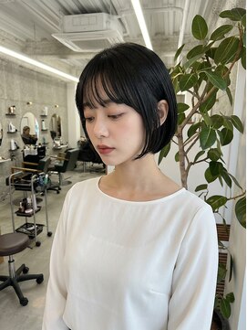 メルシー 福岡天神店(Merci) 福岡・大名・今泉の朝ラク縮毛矯正艶ボブ