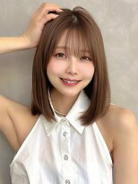 ロイプラスムサシコスギ(Roi+ musashikosugi)&nbsp;ミディアムボブ/ミルクティーベージュ/20代、30代、40代