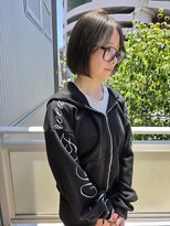 ツイギー 宮西店(TWiGGY) ショート丸みボブ×オリーブベージュ