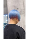 イメチェン/レッドブラウン/フルバング/似合わせカット/原宿駅