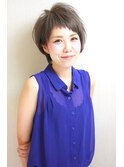 短めバングのアシンメトリースタイル【RENJISHI】