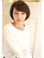 レウナ 外苑前(Reuna)&nbsp;黒髪アッシュ　大人可愛い　小顔ショーボブ