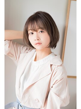 ヘアサロン ガリカ 表参道(hair salon Gallica) セピアベージュの色っぽボブ